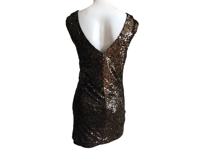 Abito Armani Exchange in nylon marrone e nero - vista 2