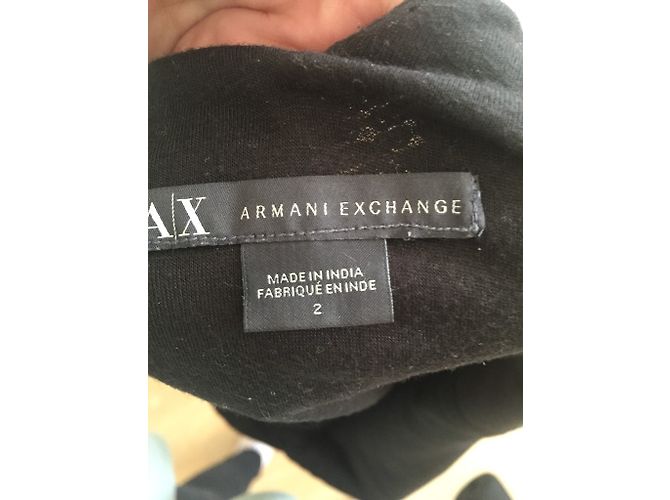 Abito Armani Exchange in nylon marrone e nero - vista 3