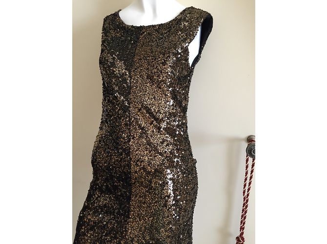 Abito Armani Exchange in nylon marrone e nero - vista 5
