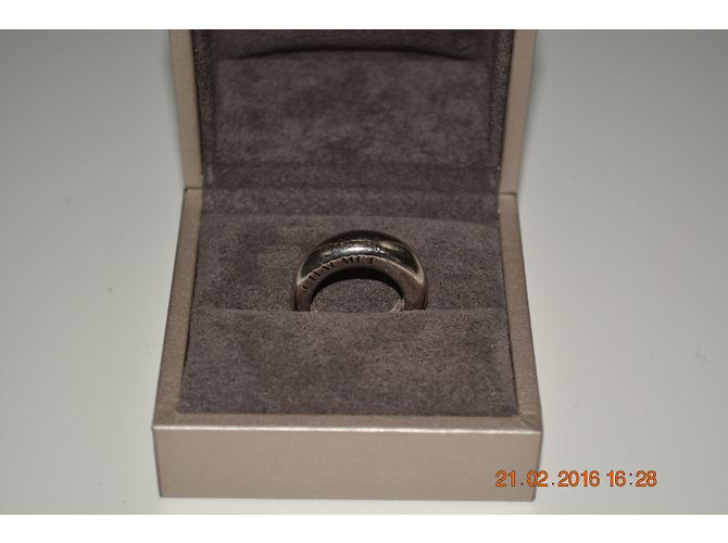 Superbe Jonc CHAUMET en or blanc 750/1000 Taille 53 parfait état - vue 10