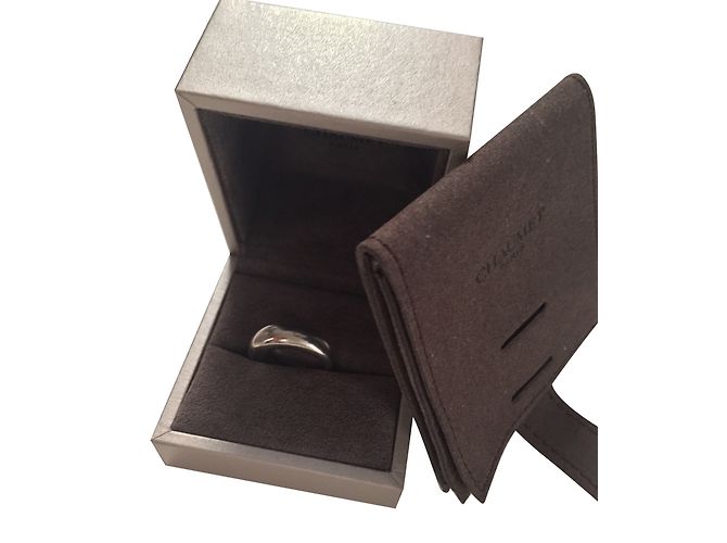 Superbe Jonc CHAUMET en or blanc 750/1000 Taille 53 parfait état - vue 4