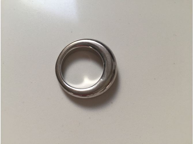 Superbe Jonc CHAUMET en or blanc 750/1000 Taille 53 parfait état - vue 6