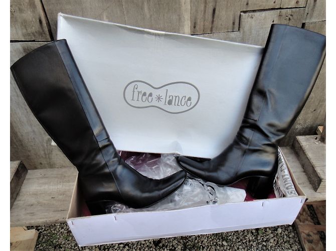 Botas Free Lance Famtom 7 Hi de piel negra Negro - vista 5