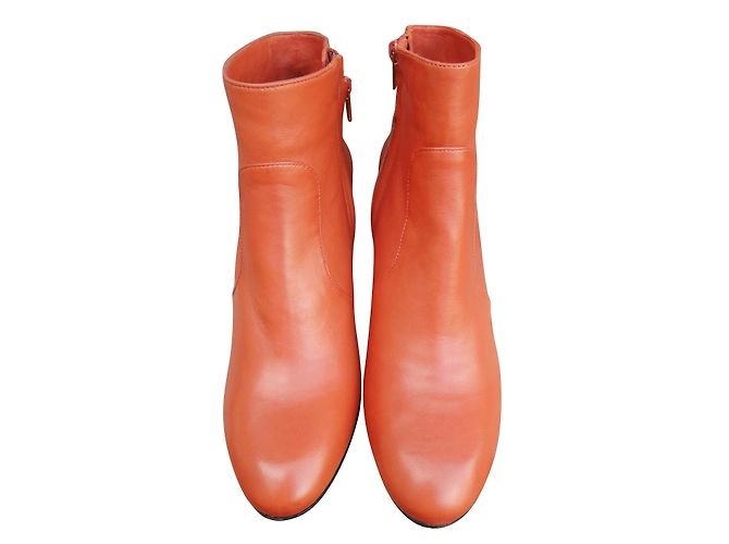 Botines Robert Clergerie Toots Naranja de Cuero - vista 2