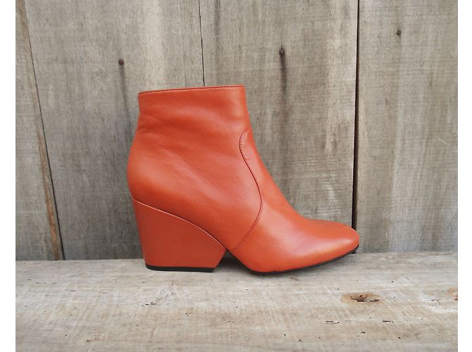 Botines Robert Clergerie Toots Naranja de Cuero - vista 5