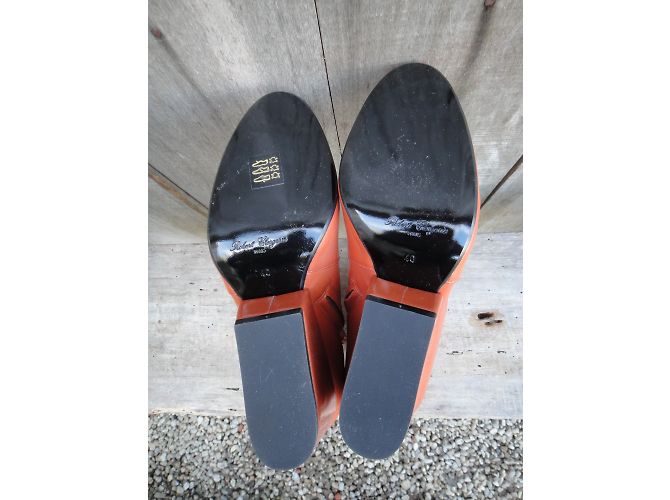Botines Robert Clergerie Toots Naranja de Cuero - vista 7