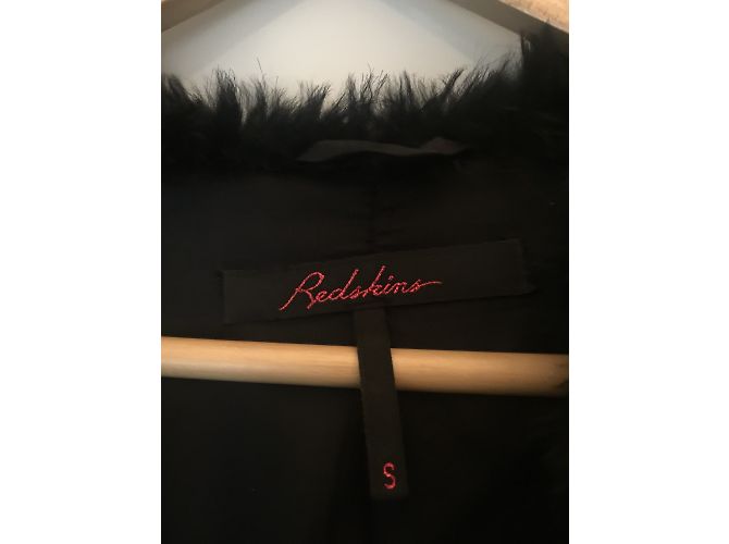 Abrigo de piel de conejo Redskins negro - vista 3