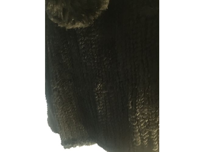 Abrigo de piel de conejo Redskins negro - vista 6