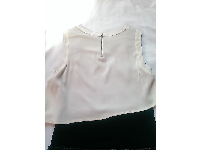 Vestido trompeta Maje Hurray Negro y Crudo - vista 8
