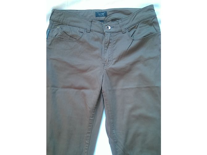 Pantalones rectos Armani Jeans Marrón Claro Algodón Castaño - vista 4