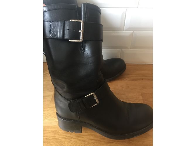 Botas Free Lance de piel negra Negro - vista 4