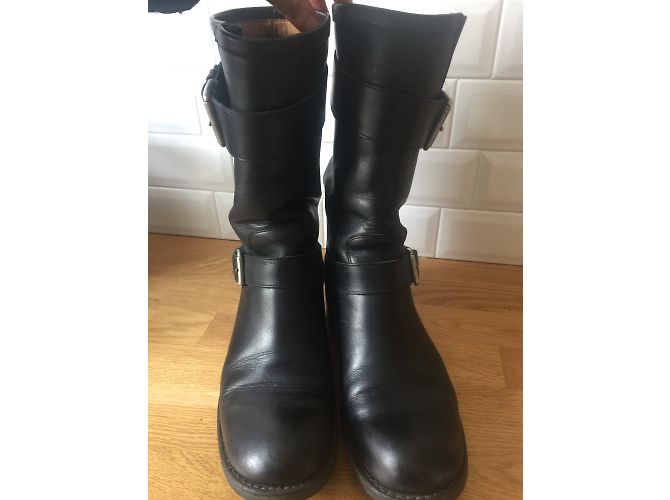 Botas Free Lance de piel negra Negro - vista 7