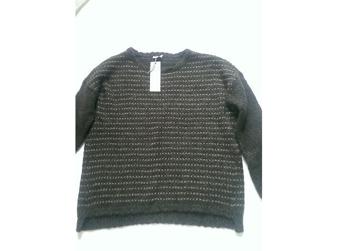 Autre Marque Maglione C.T. Plage in Lana e Alpaca Marrone - vista 3