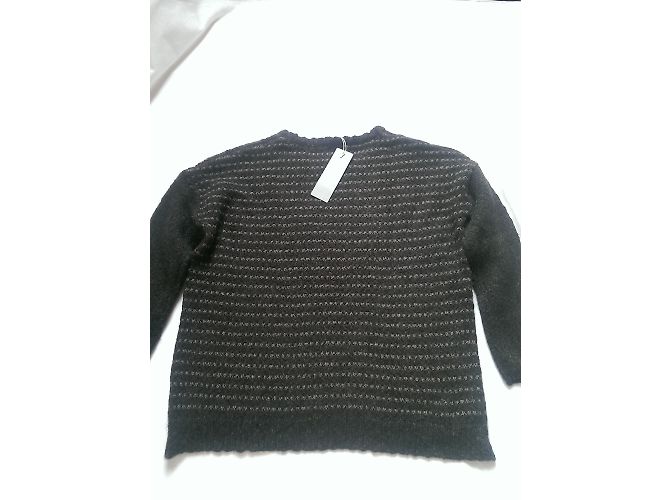 Autre Marque Maglione C.T. Plage in Lana e Alpaca Marrone - vista 6