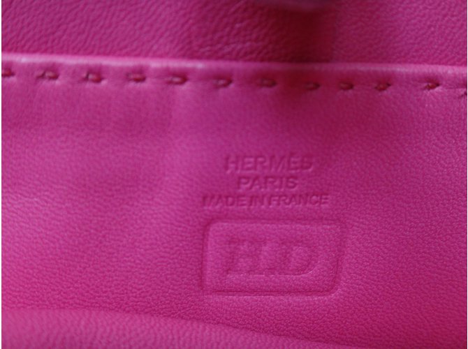 Hermès CLOU DE SELLE Pochette Rosa - vista 2