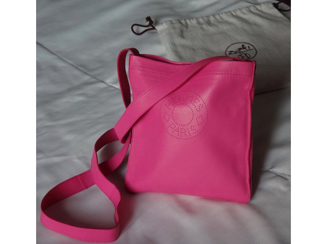 Hermès CLOU DE SELLE Pochette Rosa - vista 3