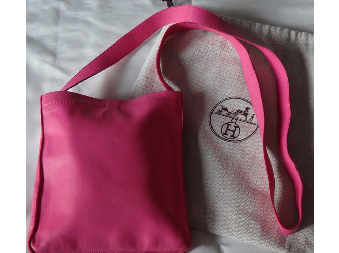 Hermès CLOU DE SELLE Pochette Rosa - vista 4