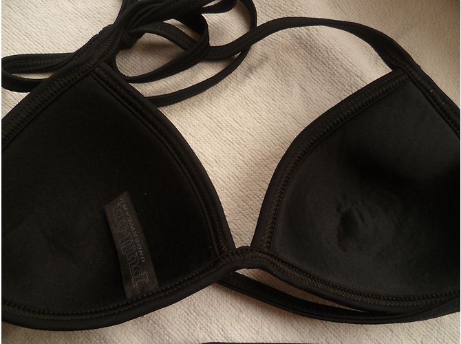 Autre Marque Pull-In Underwear 2-Teiler Badeanzug Schwarz Satin - Ansicht 5