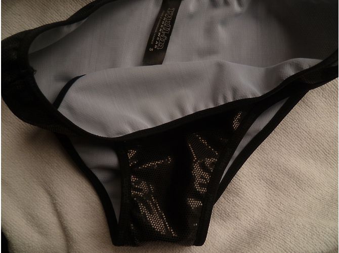 Autre Marque Pull-In Underwear 2-Teiler Badeanzug Schwarz Satin - Ansicht 6