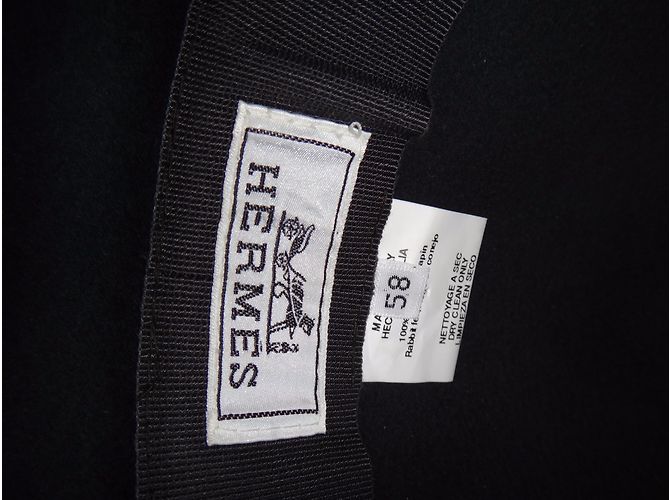 Hermès Sombreros Gris antracita - vista 2