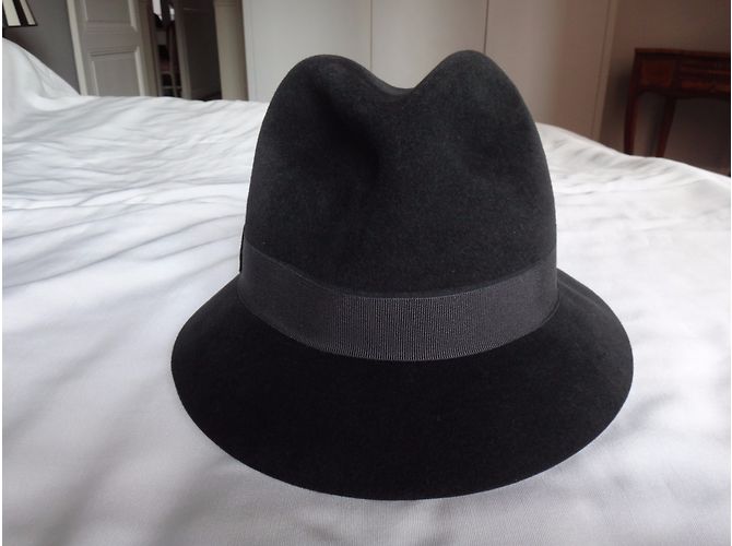 Hermès Sombreros Gris antracita - vista 3
