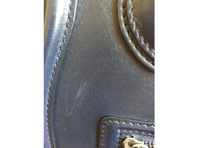 Borsa a mano Céline Luggage blu in pelle - vista 6