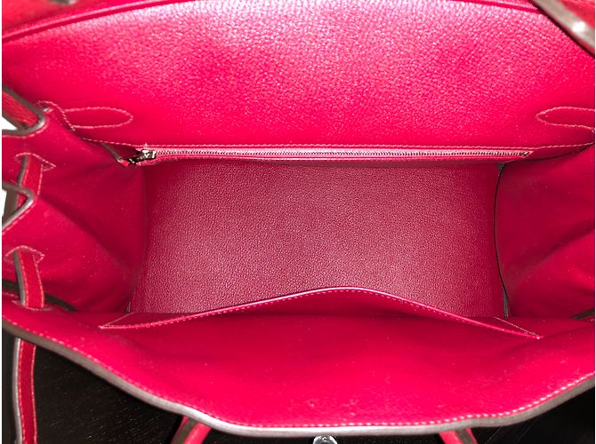 Hermès Birkin 35 Pelle Rossa Rosso - vista 17