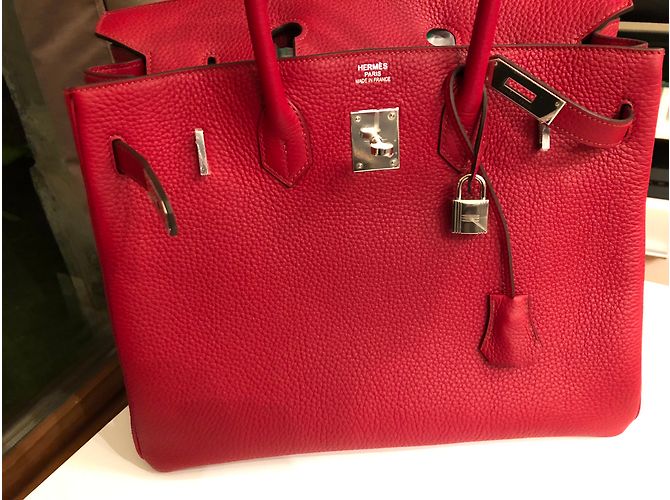 Hermès Birkin 35 Pelle Rossa Rosso - vista 3