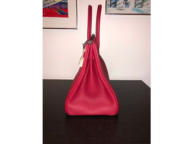 Hermès Birkin 35 Pelle Rossa Rosso - vista 7