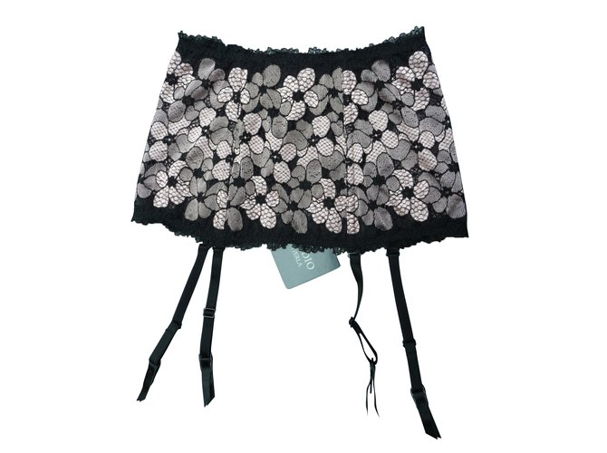 Porte-jarretelles LA PERLA Taille 40 - Modèle BEGONIA Bleu Clair - Réf. 19557 - Neuf Avec étiquettes