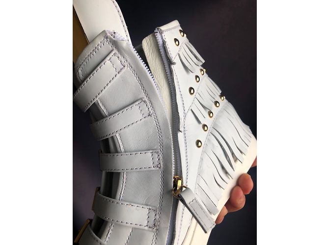 Sneakers Giuseppe Zanotti in pelle bianca 37 Bianco - vista 10