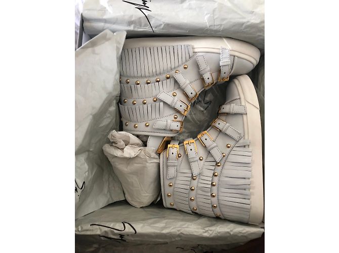Sneakers Giuseppe Zanotti in pelle bianca 37 Bianco - vista 11
