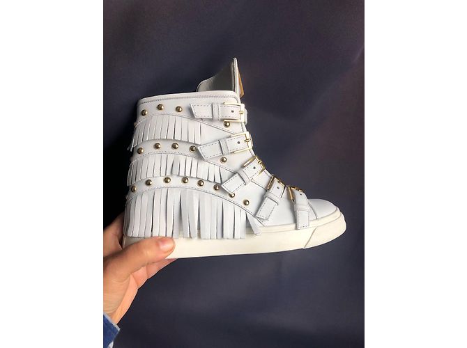 Sneakers Giuseppe Zanotti in pelle bianca 37 Bianco - vista 14