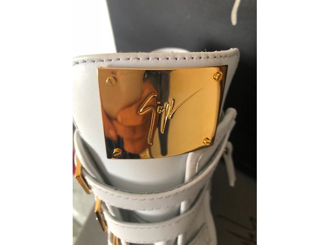 Sneakers Giuseppe Zanotti in pelle bianca 37 Bianco - vista 4