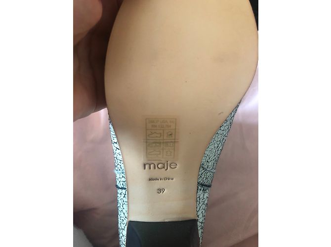 Maje Lederstiefel Weiß 39 - Ansicht 6