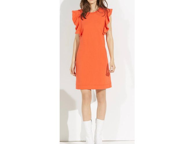 Claudie Pierlot Kleid Orange Viscose - Ansicht 3