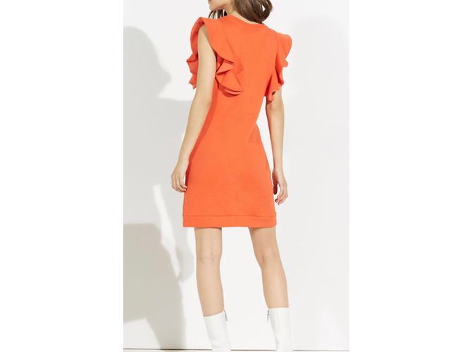 Claudie Pierlot Kleid Orange Viscose - Ansicht 5