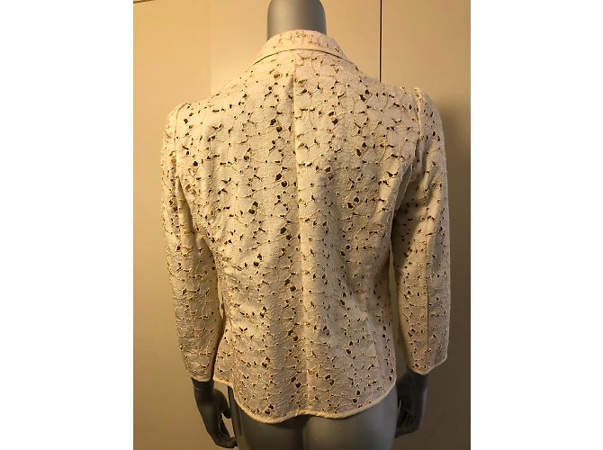 Chaqueta Love Moschino de algodón beige Talla 40 - vista 6