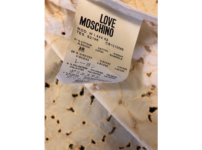 Chaqueta Love Moschino de algodón beige Talla 40 - vista 8