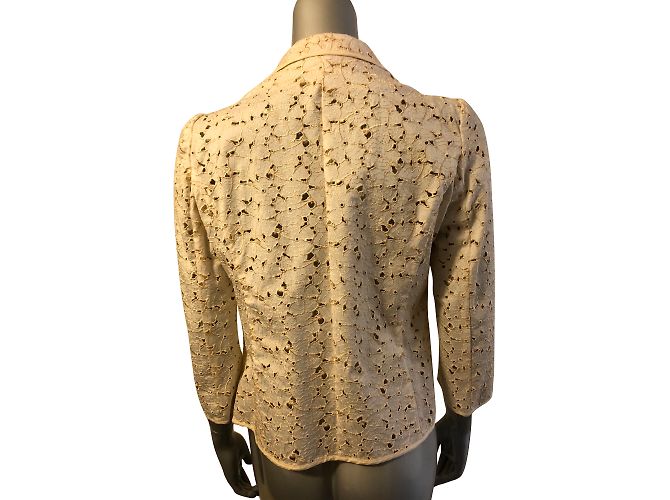 Chaqueta Love Moschino de algodón beige Talla 40 - vista 2