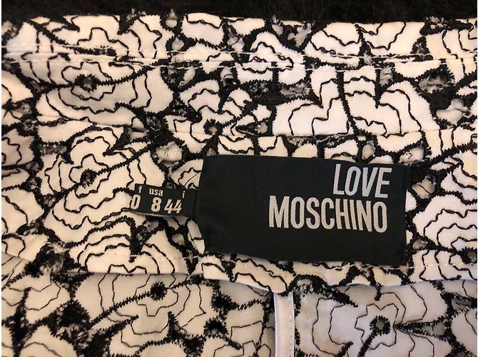 Love Moschino Black Cotton Openwork Jacket - view 2