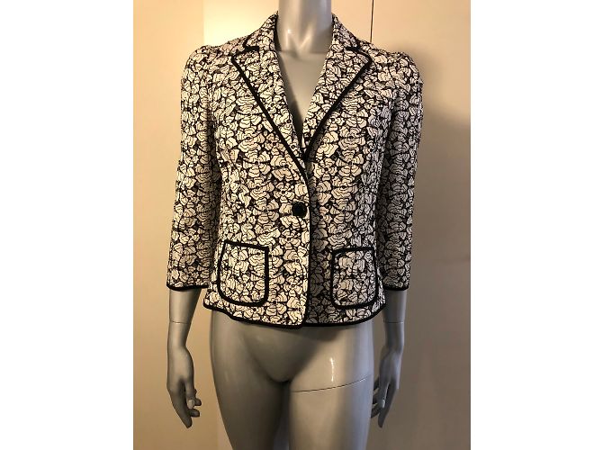 Love Moschino Black Cotton Openwork Jacket - view 3