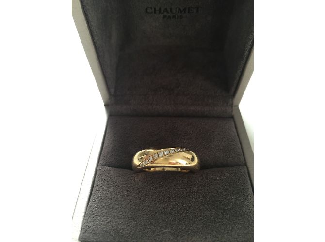 Anello Chaumet, ANELLO in oro giallo e diamanti in perfette condizioni - vista 2
