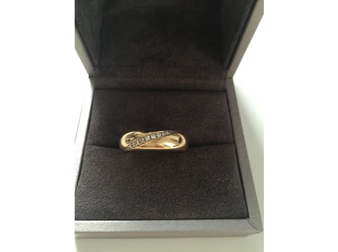 Anello Chaumet, ANELLO in oro giallo e diamanti in perfette condizioni - vista 6