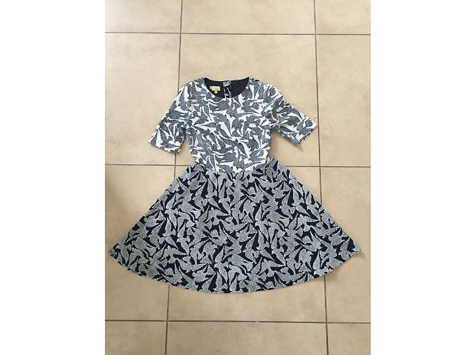 Hobbs Kleid aus Polyester schwarz weiß - Ansicht 3