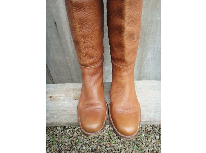 Botas Tommy Hilfiger de cuero marrón claro - vista 5