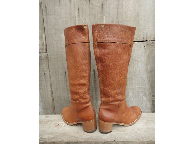 Botas Tommy Hilfiger de cuero marrón claro - vista 6