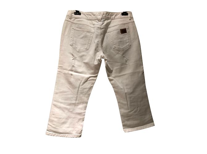 Short Jeans Dolce & Gabbana Eggshell em algodão Fora de branco - vista 2