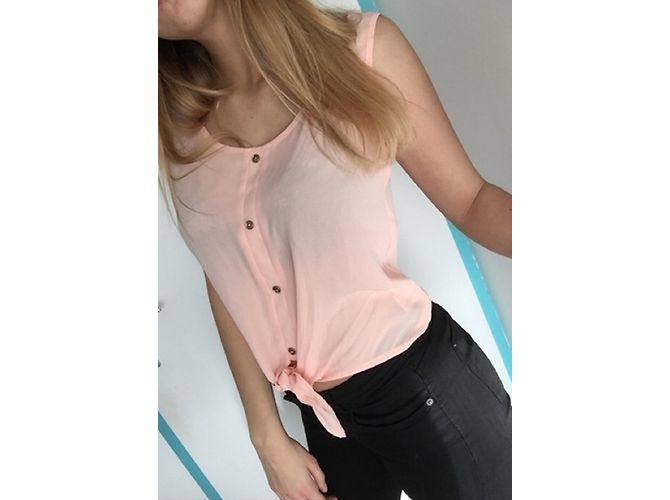 Autre Marque Blusa de seda Charlotte Russe rosa - vista 2