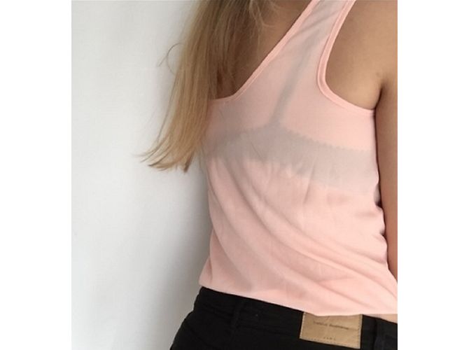 Autre Marque Blusa de seda Charlotte Russe rosa - vista 3